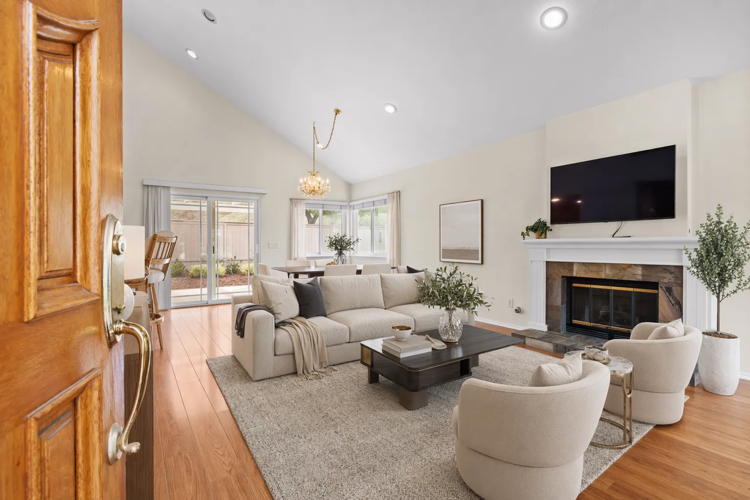 Staged Living room listing photo