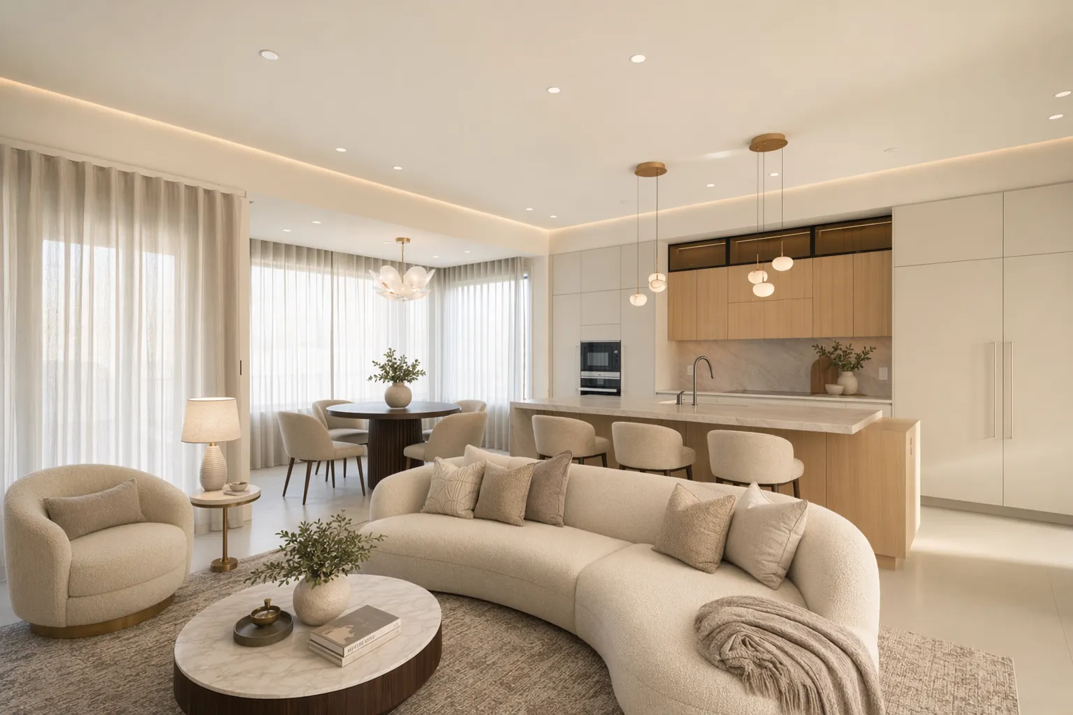 Staged Dining area listing photo